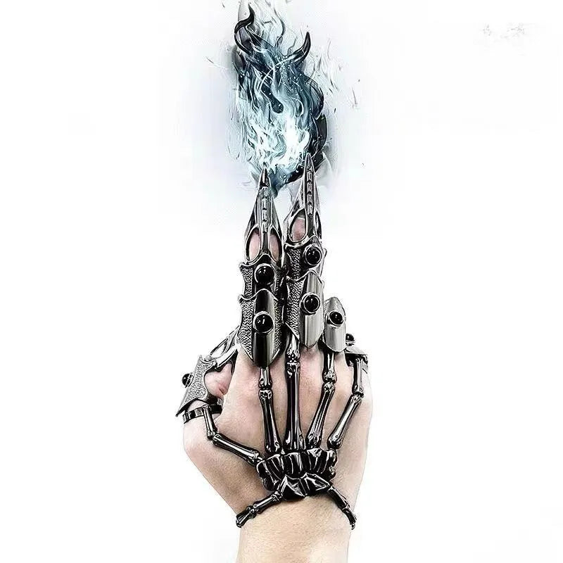 Necromantic Armor Skeleton Skeleton Bracelet and Finger Claws