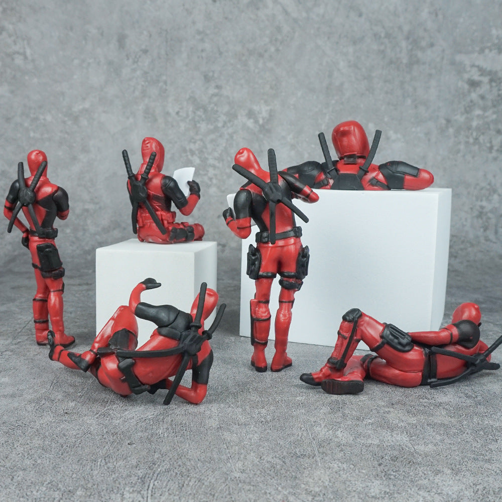 🔥6 Deadpool Action Figures - Pack of 6