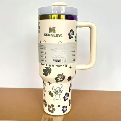 🔥40OZ Stitch Cup 1200ML 🥰 Straw Topper as Free Gift🎁