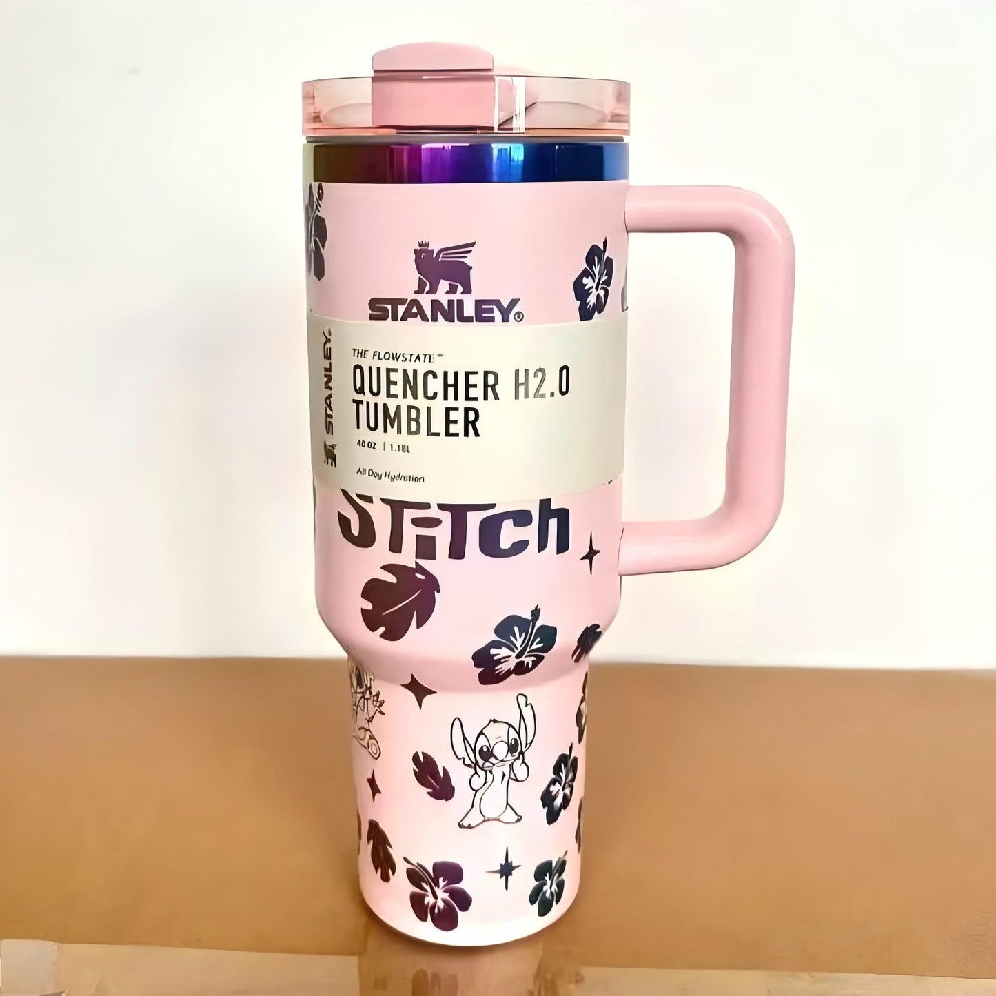 🔥Stitch Cup 40OZ 1200ML 🥰 Straw Topper as Free Gift🎁
