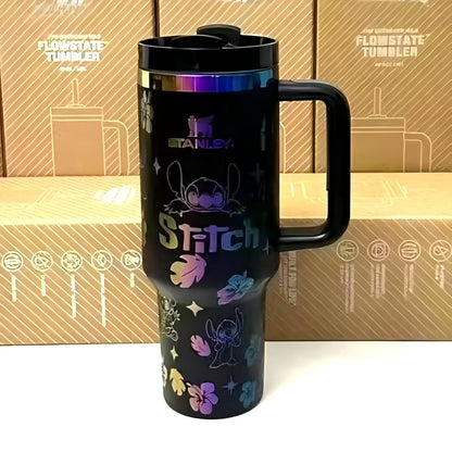 🔥40OZ Stitch Cup 1200ML 🥰 Straw Topper as Free Gift🎁