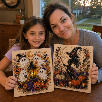 🔥Halloween Ghost Pearl Art DIY Kit – Spooky 3D Fall Décor