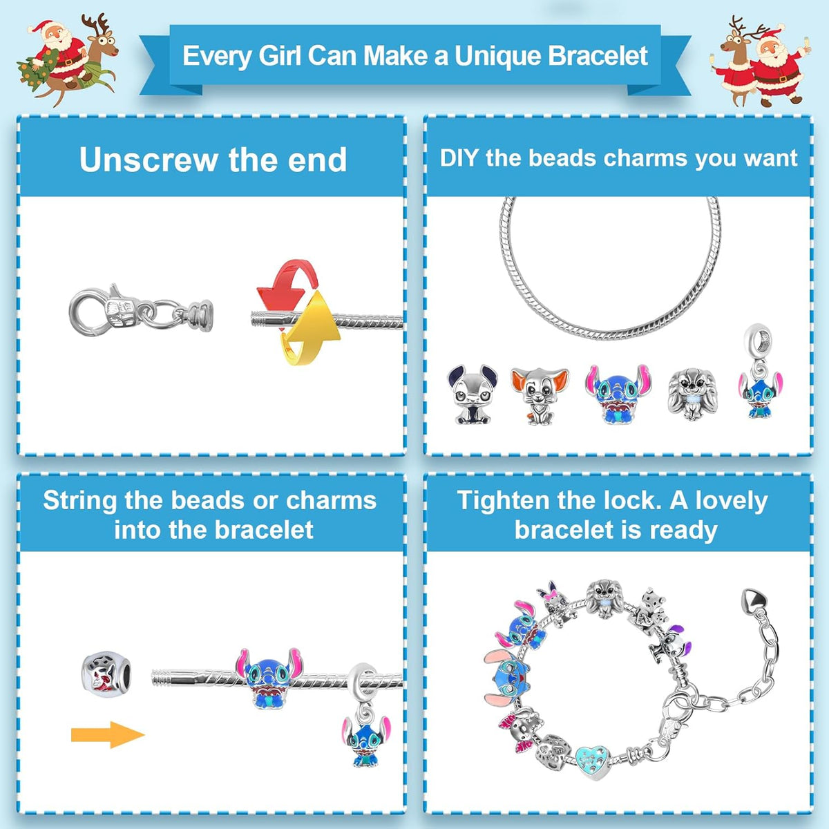 🔥Stitch Advent Calendar Charms 🎁Best Gift