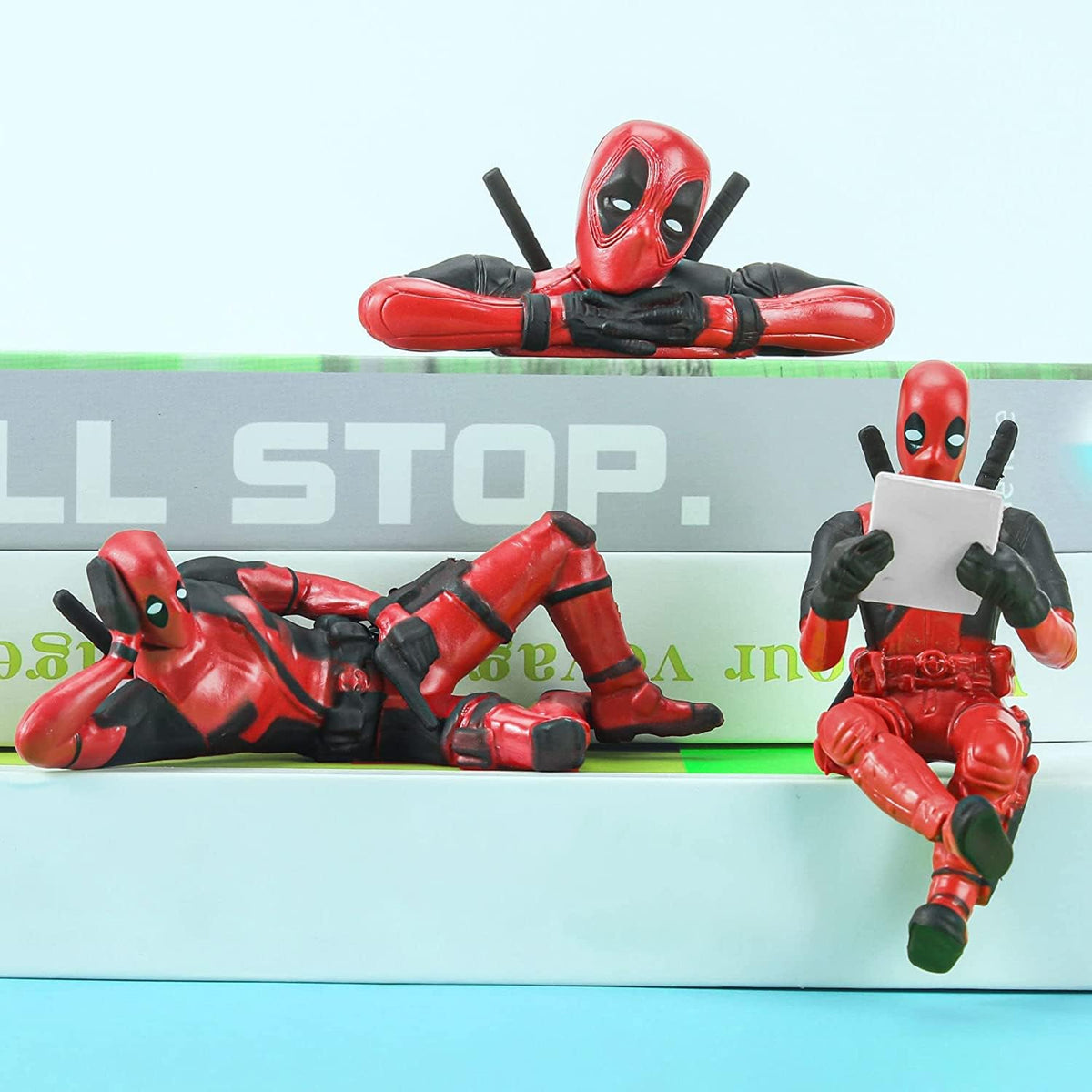 🔥Swinging Deadpool  + 🔥6 Deadpool Action Figures - Pack of 6