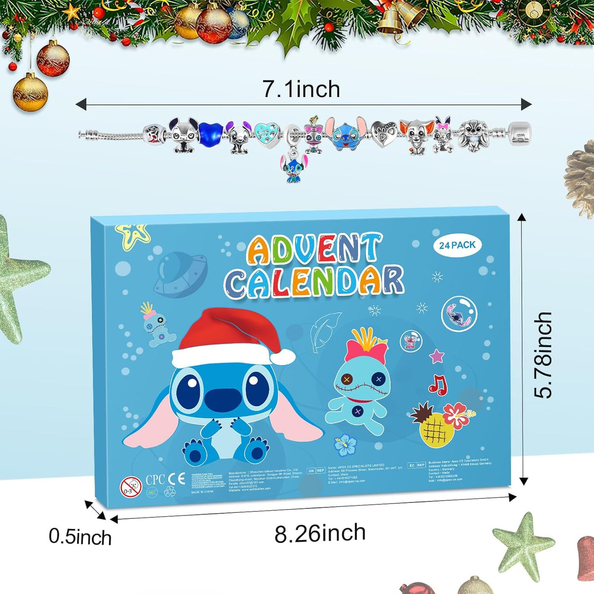 🔥Stitch Advent Calendar Charms 🎁Best Gift