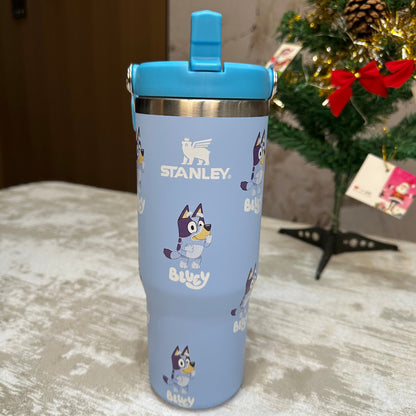 🔥  Bluey Blue Insulated Cup 30 OZ ✈️Free Shipping