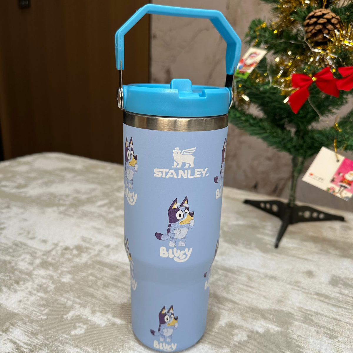 🔥  Bluey Blue Insulated Cup 30 OZ ✈️Free Shipping