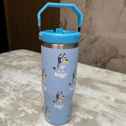🔥  Bluey Blue Insulated Cup 30 OZ ✈️Free Shipping