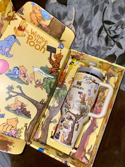🔥Pooh Insulated Cup Gift Box 40OZ Include Straw and Topper🎁