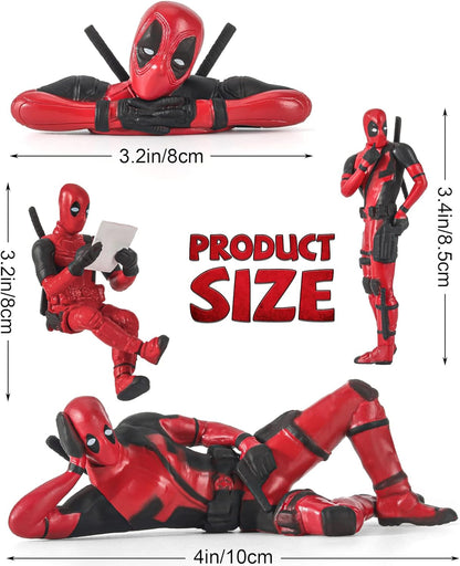 🔥Swinging Deadpool  + 🔥6 Deadpool Action Figures - Pack of 6
